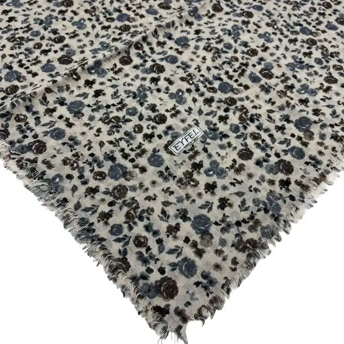 Eyfel Flamlı Koton Eşarp (FE519-10)