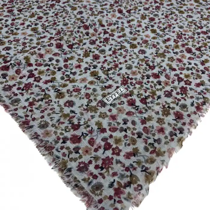 Eyfel Flamlı Koton Eşarp (FE520-10)