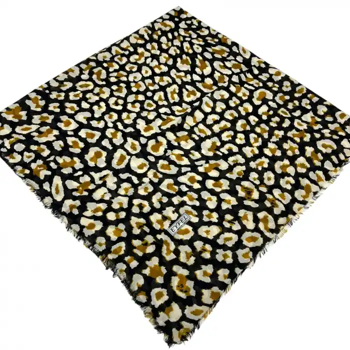 Eyfel Dimi Pamuk Eşarp Leopar Serisi (FE526-10)