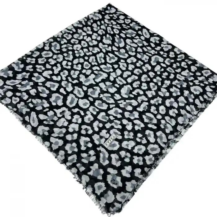 Eyfel Dimi Pamuk Eşarp Leopar Serisi (FE526-12)