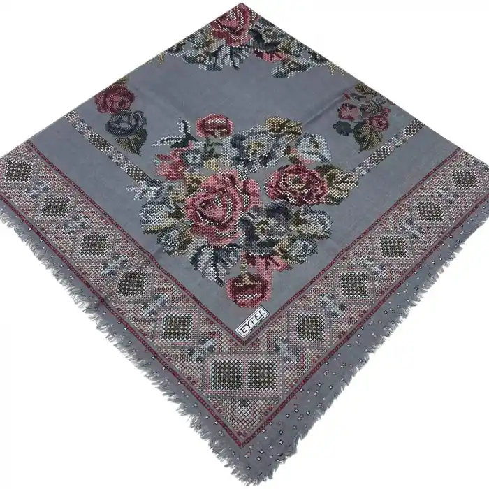 Eyfel Dimi Pamuk Eşarp (FE529-10)