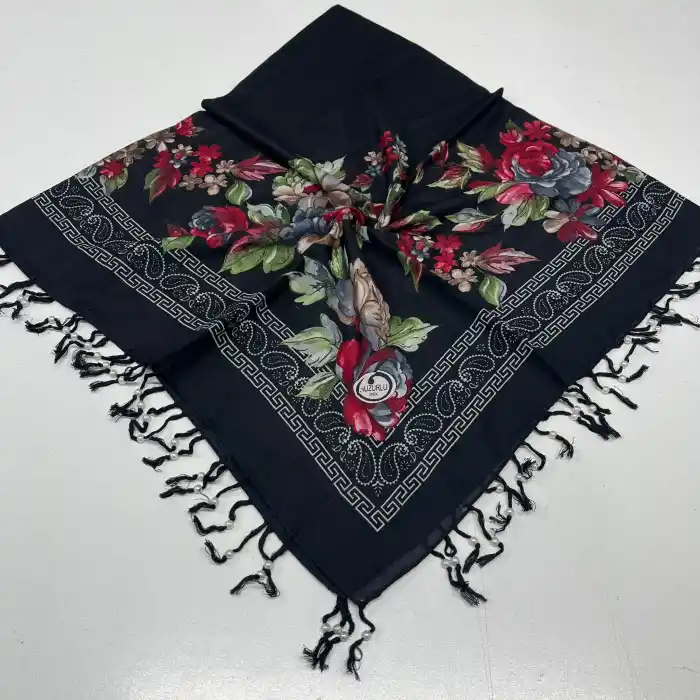 Huzurlu Püsküllü Boncuklu El İşi Yazma (pbs9816)