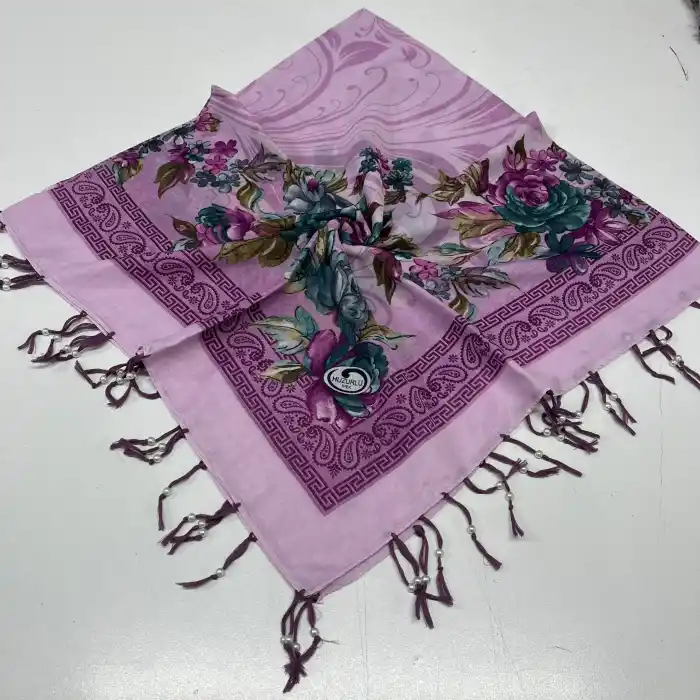 Huzurlu Püsküllü Boncuklu El İşi Yazma (pbs9819)