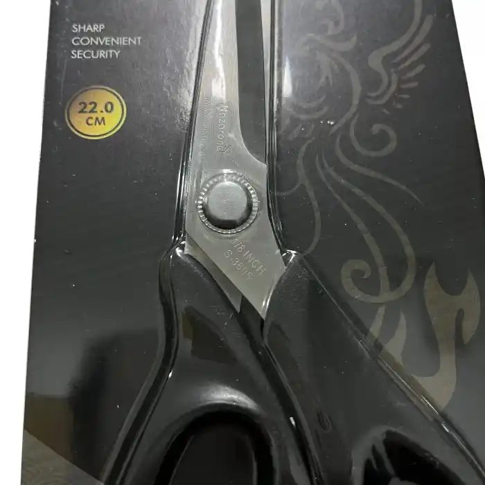 Nazarone 8 inc Paslanmaz Çelik Büyük Siyah Makas (MK05-01)