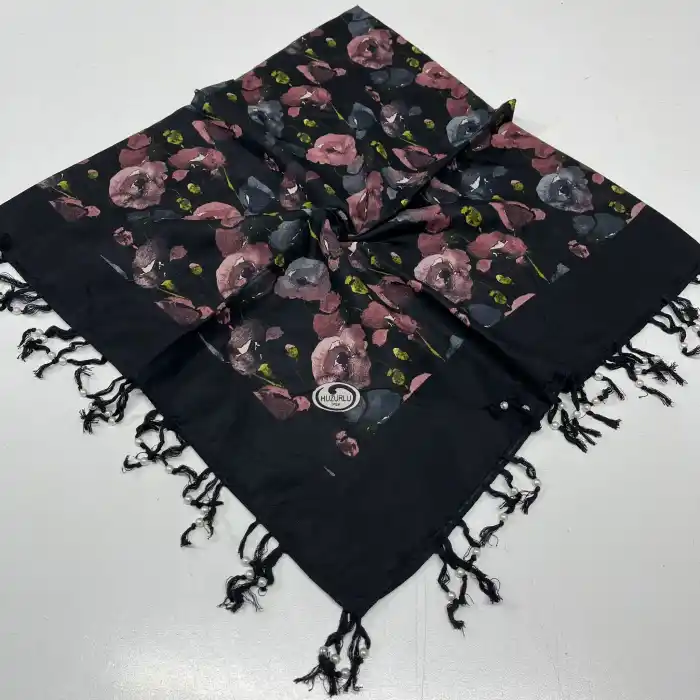 Huzurlu Püsküllü Boncuklu El İşi Yazma (pbs9702)