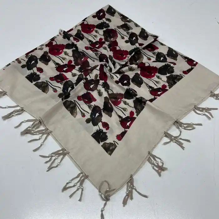 Huzurlu Püsküllü Boncuklu El İşi Yazma (pbs9706)