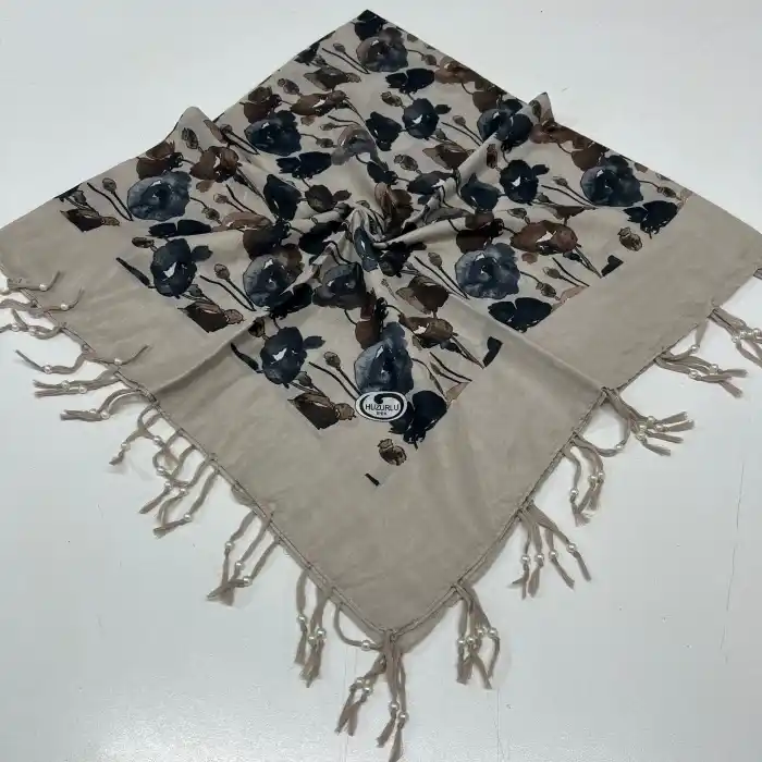 Huzurlu Püsküllü Boncuklu El İşi Yazma (pbs9708)