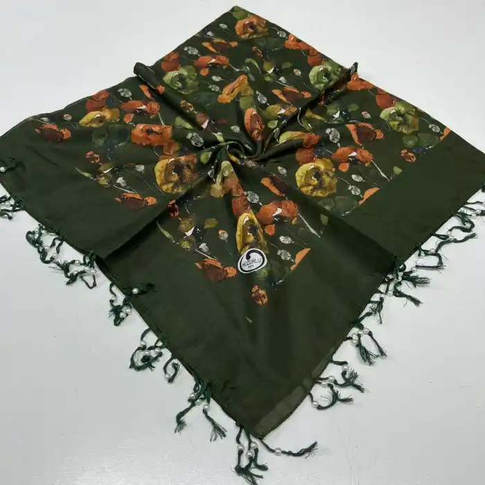 Huzurlu Püsküllü Boncuklu El İşi Yazma (pbs9714)