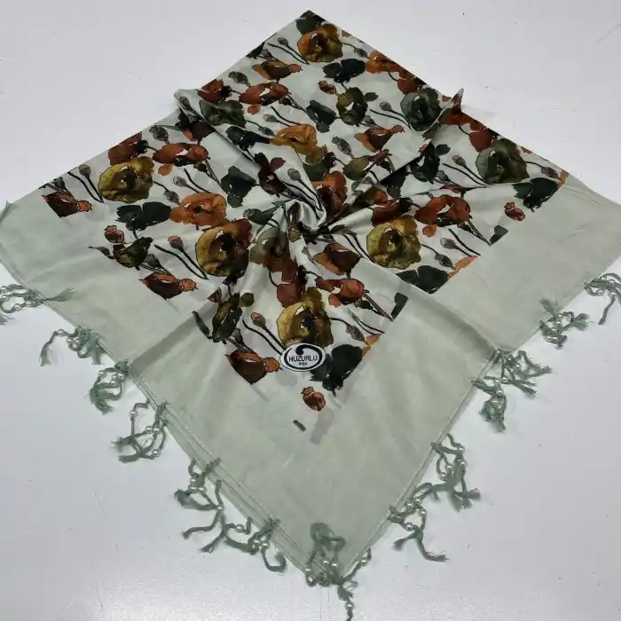 Huzurlu Püsküllü Boncuklu El İşi Yazma (pbs9717)