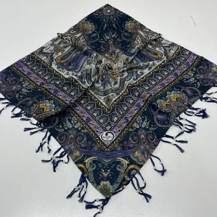 Huzurlu Püsküllü Boncuklu El İşi Yazma (pbs9601)