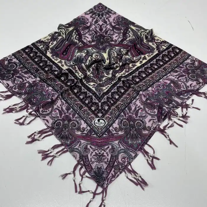 Huzurlu Püsküllü Boncuklu El İşi Yazma (pbs9602)