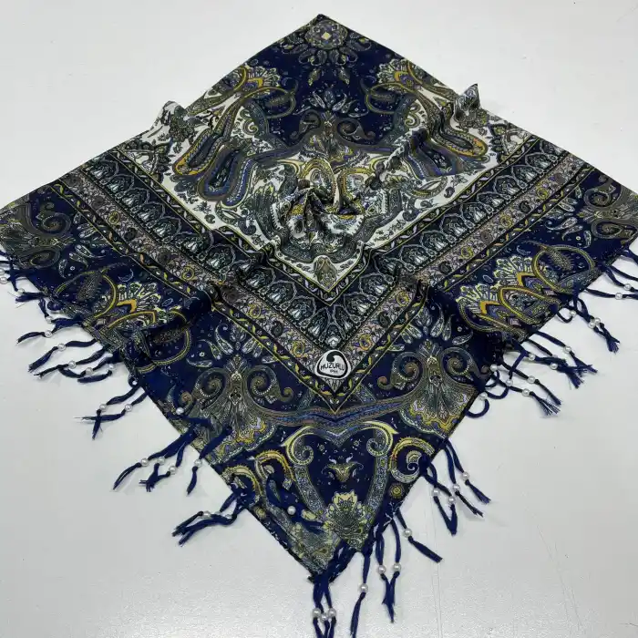 Huzurlu Püsküllü Boncuklu El İşi Yazma (pbs9604)