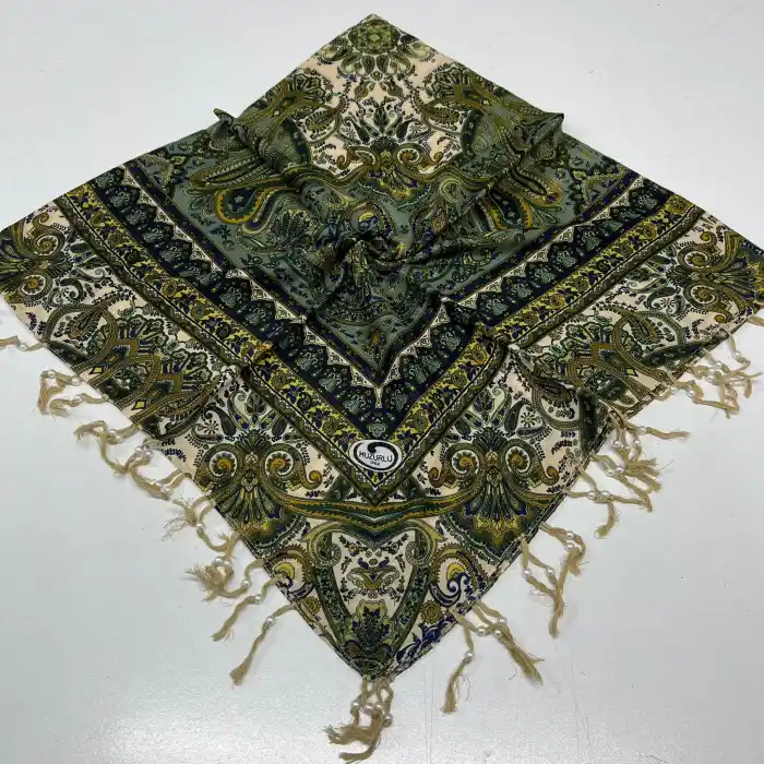 Huzurlu Püsküllü Boncuklu El İşi Yazma (pbs9612)