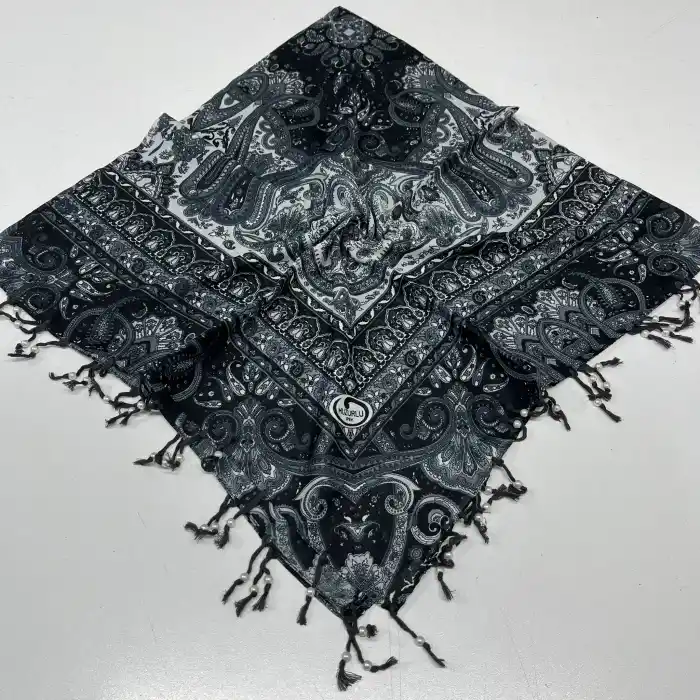 Huzurlu Püsküllü Boncuklu El İşi Yazma (pbs9613)