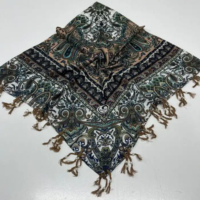 Huzurlu Püsküllü Boncuklu El İşi Yazma (pbs9614)