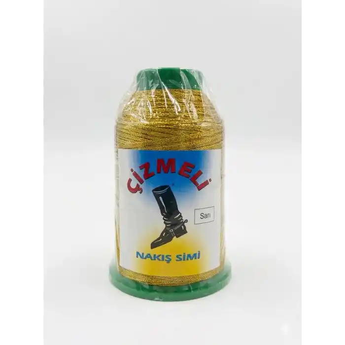 Çizmeli 50 gr. Altın Sarı Nakış Simi İp-(SİM-003)