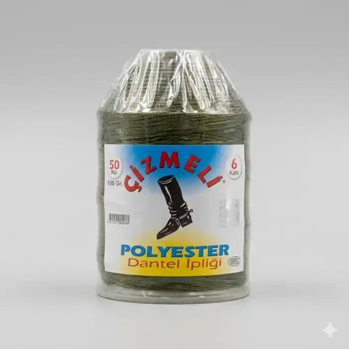 Çizmeli 100 gr. Polyester Oya İpi - (Renk no:935)