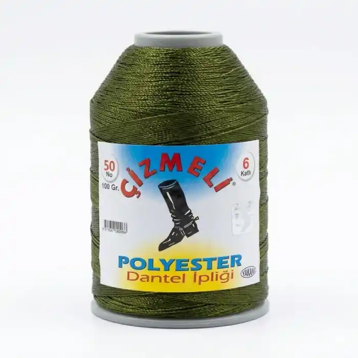 Çizmeli 100 gr. Polyester Oya İpi - (Renk no:373)