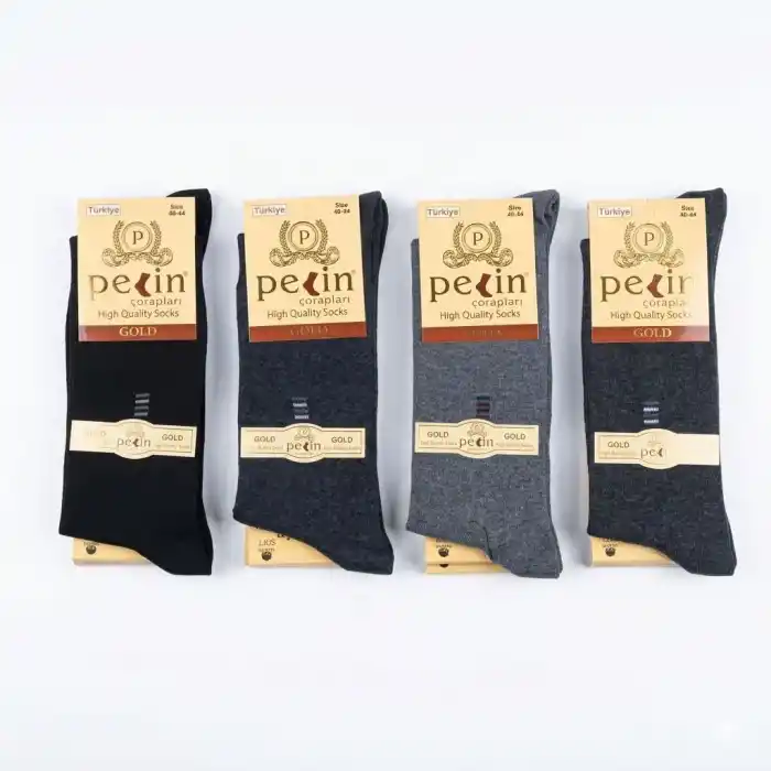 Pelin Erkek Soket Çorap 12 Adet-(EÇ01-01)