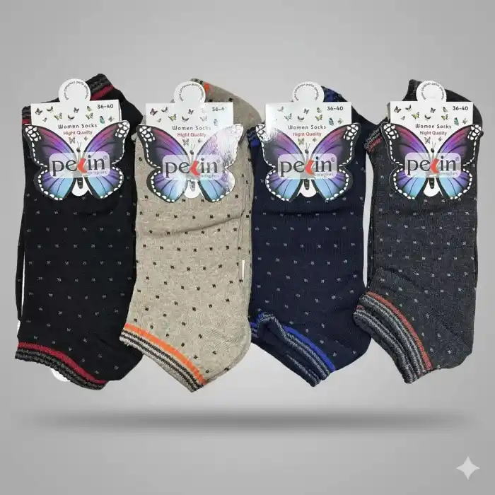 Pelin Kadın Patik Çorap (12 adet) - (KPÇ-01-03)