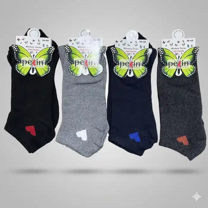 Pelin Kadın Patik Çorap (12 adet) - (KPÇ-01-05)