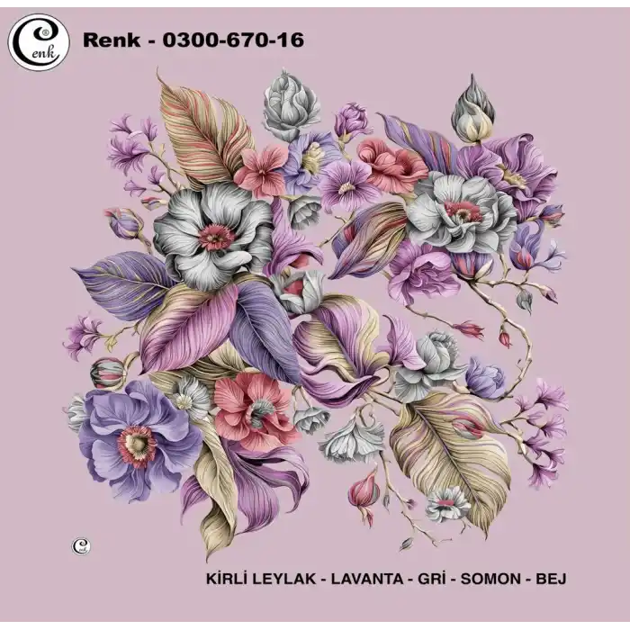 Cenk 100 cm Desenli Oyalık Yazma (Cnk-670-16)