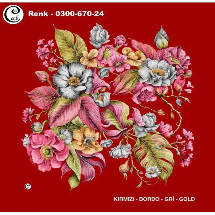 Cenk 100 cm Desenli Oyalık Yazma (Cnk-670-24)