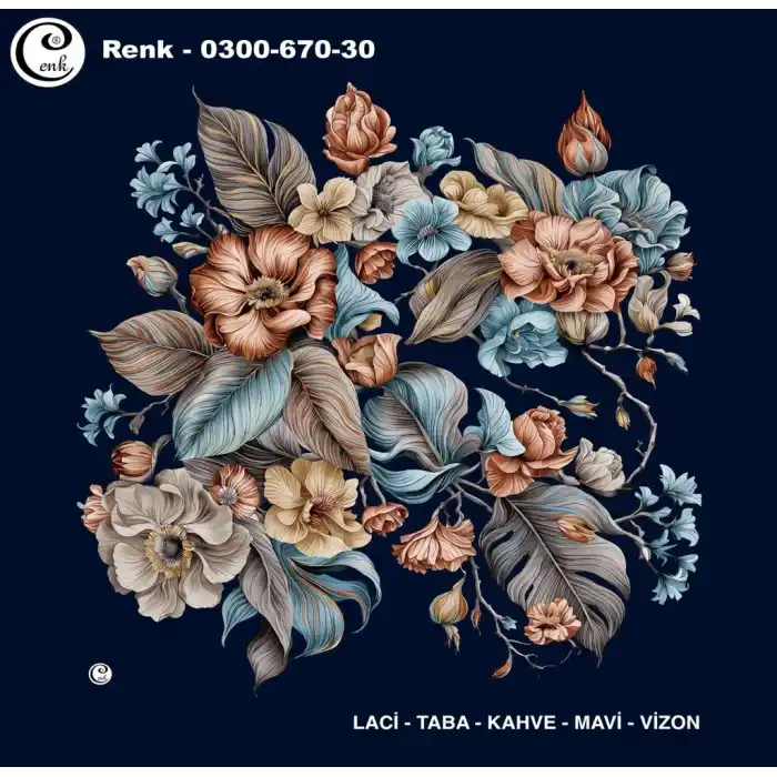 Cenk 100 cm Desenli Oyalık Yazma (Cnk-670-30)