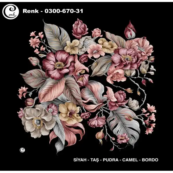 Cenk 100 cm Desenli Oyalık Yazma (Cnk-670-31)