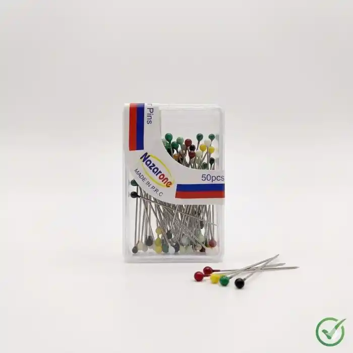 Nazarone Karışık Renk Toplu Eşarp iğnesi 1 Adet (Eİ01-06)