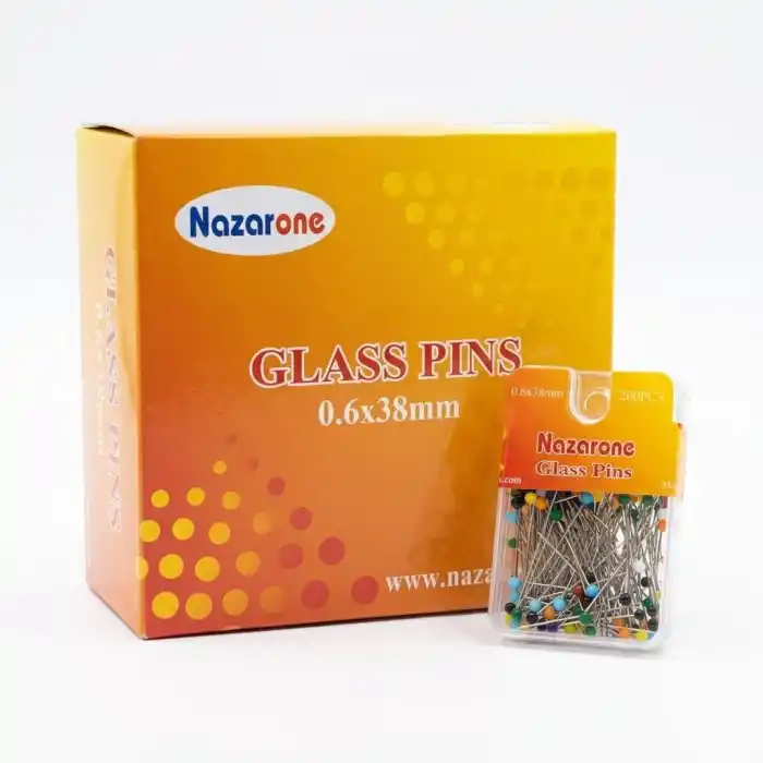 Nazarone Karışık Renk Minelli Toplu Eşarp iğnesi 1 Paket  (Eİ01-08)