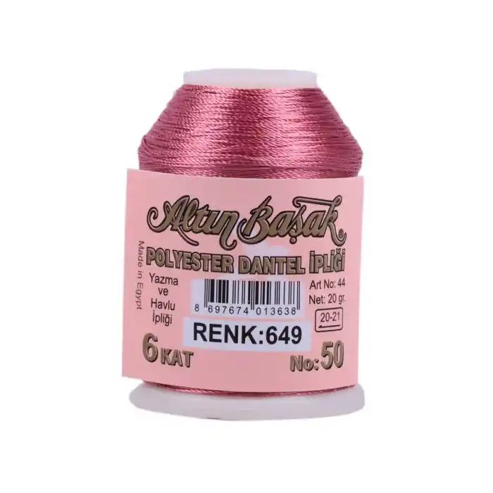 Altınbaşak 20 Gram Polyester Oya İpi (Renk:649)