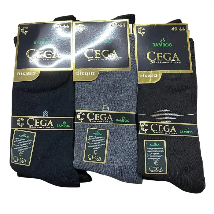 Çega Bambu Erkek Soket Çorap 12li Paket (MC-96-14)