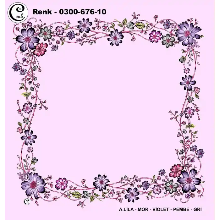 Cenk 100cm Ortası Boş Oyalık Yazma (Cnk-676-10)