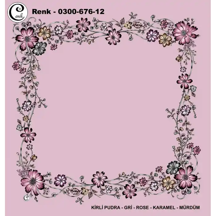 Cenk 100cm Ortası Boş Oyalık Yazma (Cnk-676-12)
