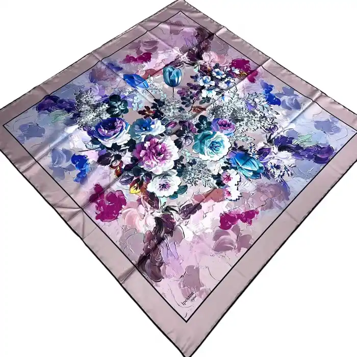 İpekten Dijital Twill Eşarp (TE9609)