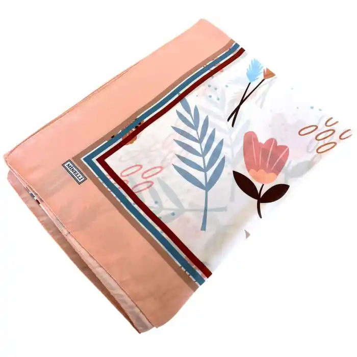 Kampanyalı Minelli Desenli Krep Şal (Ktn9801)