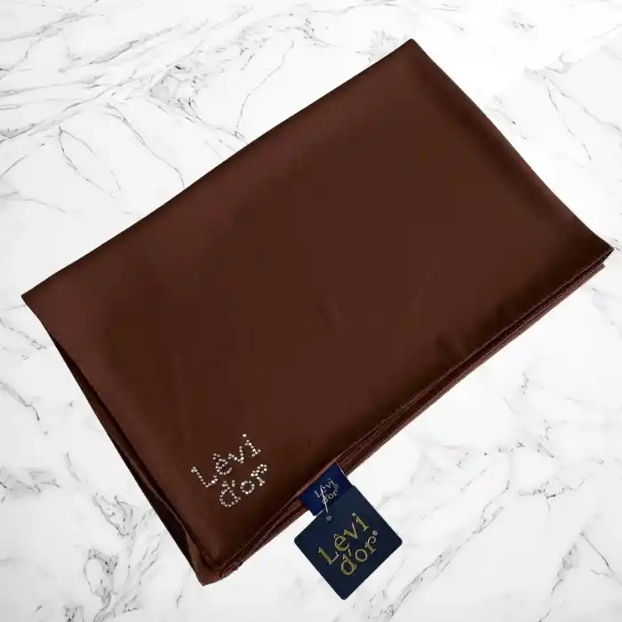 Levidor Medine İpeği Şal  Kahve (MDN95-05)