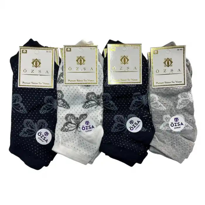 Özsa Kadın Patik Çorap 12li Paket (BC-95-17)