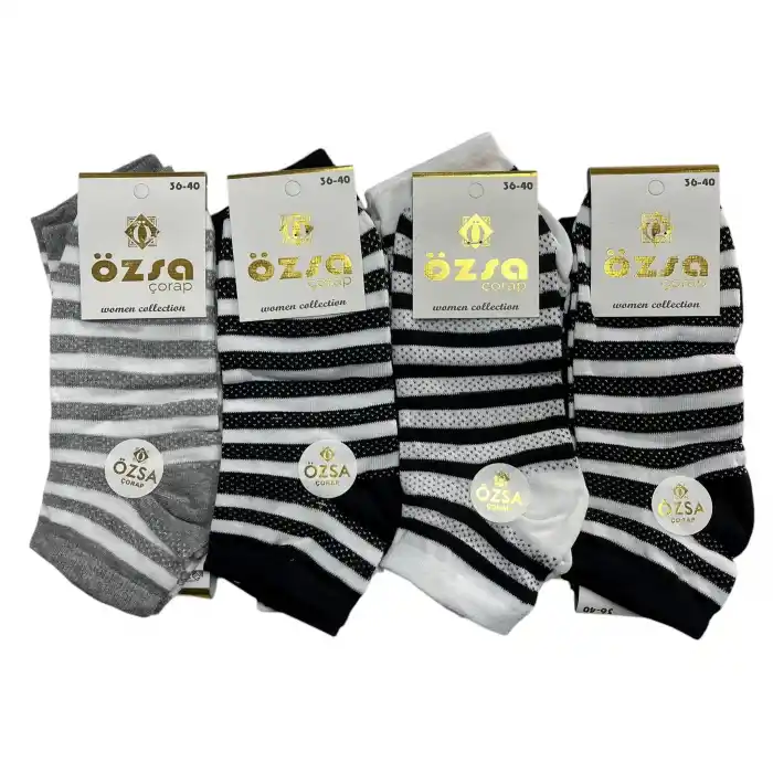 Özsa Kadın Patik Çorap 12li Paket (BC-95-20)