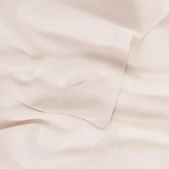 Picasso Düz Pırıltı Kehribar Eşarp Bej (ry9905)