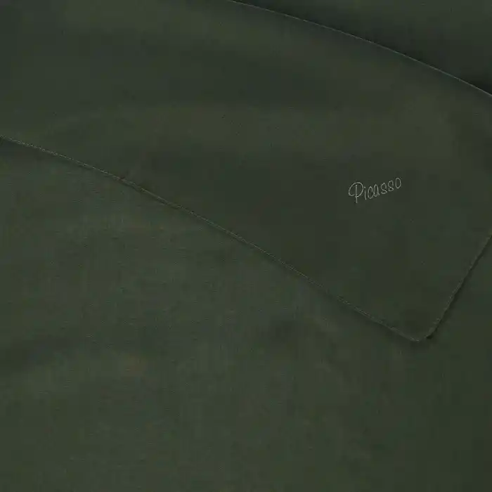 Picasso Düz Pırıltı Kehribar Eşarp Haki (ry9919)