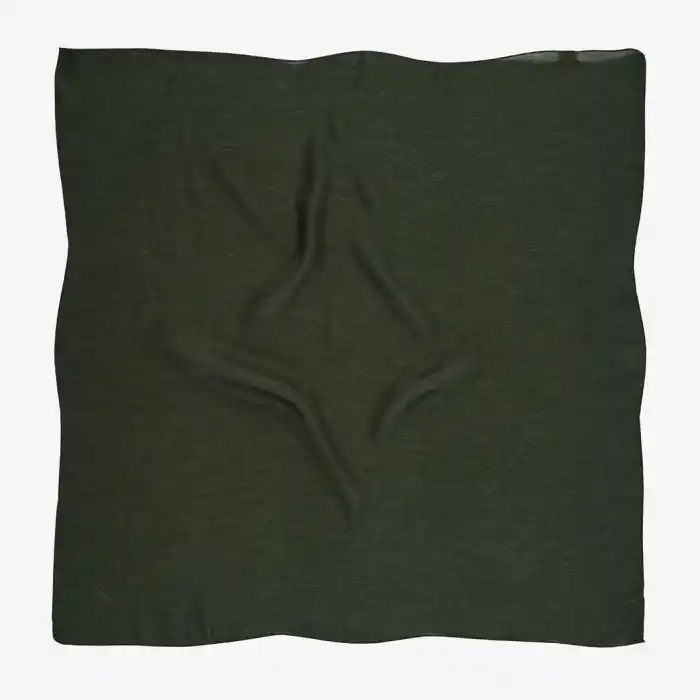 Picasso Düz Pırıltı Kehribar Eşarp Haki (ry9919)