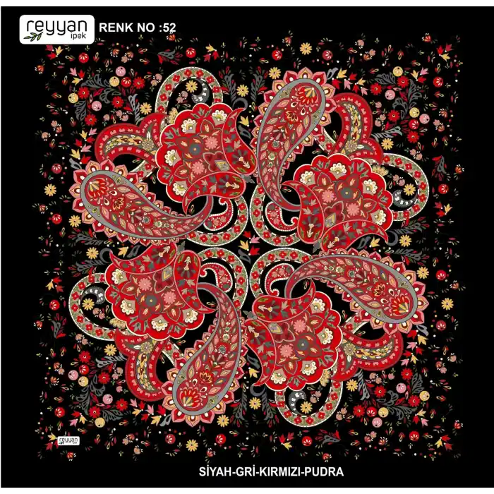 Reyyan Desenli Oyalık Yazma (ryyn-413-09)