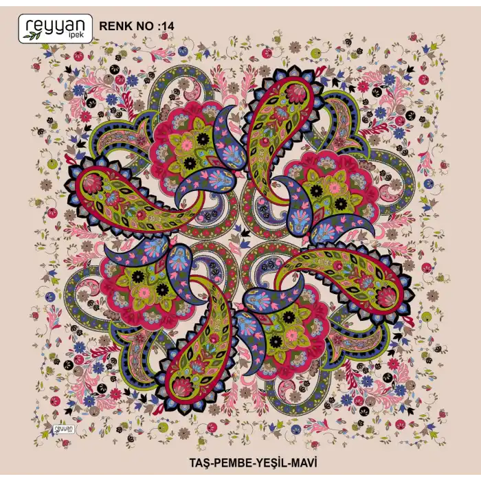 Reyyan Desenli Oyalık Yazma (ryyn-413-20)