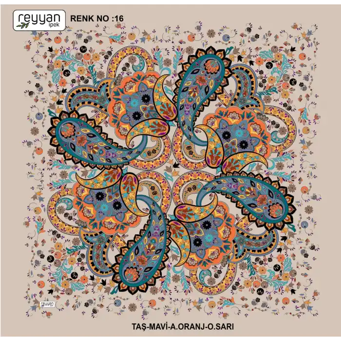 Reyyan Desenli Oyalık Yazma (ryyn-413-22)