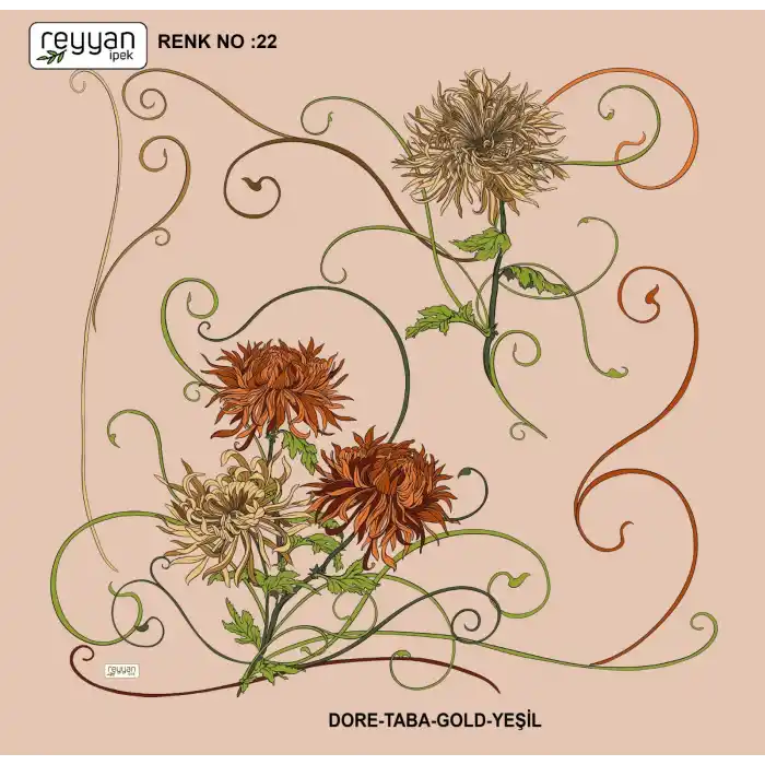 Reyyan Desenli Oyalık Yazma (ryyn-414-22)