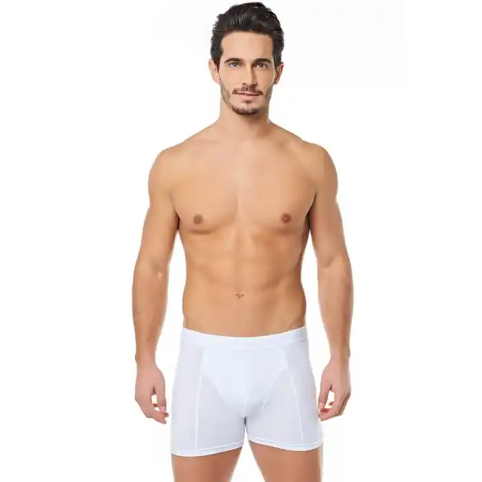 Tutku Erkek Likralı Boxer Beyaz (tea06)