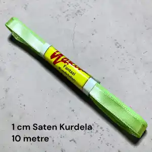 1 cm Saten Kurdele (10 mt.) - (SK-01-12)