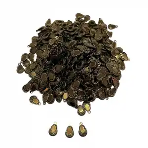 Pleksi Oya İşleme Pulu Hürrem Küpe Model (Bakır) (pul05-04)